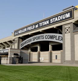 University of Wisconsin Titan Stadium exterior enterance
